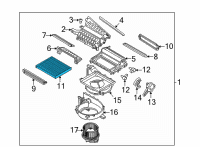 OEM 2022 Hyundai Ioniq 5 Cabin Air Filter Diagram - 97133-G2000