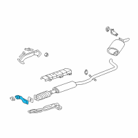 OEM 2003 Buick Park Avenue Exhaust Manifold Pipe Assembly Diagram - 10371540