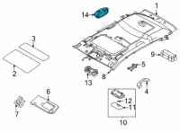 OEM 2022 Hyundai Tucson Lamp Assembly-Rear Personal, LH Diagram - 92870-C1500-MMH