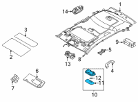 OEM Hyundai Tucson LAMP ASSY-ROOM Diagram - 92850-K4000-MMH