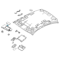 OEM 2015 Infiniti Q70L Bulb-Vanity Mirror Diagram - 26447-3RA0A