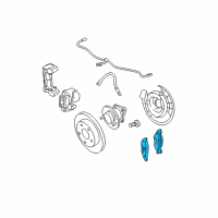 OEM Pontiac Torrent Rear Pads Diagram - 19168900