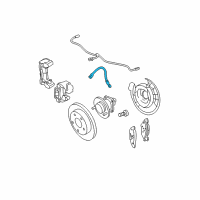 OEM 2008 Pontiac Torrent Hose Asm-Rear Brake Diagram - 15223827