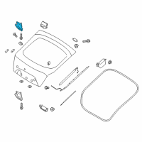 OEM Tail Gate Latch Assembly Diagram - 81230J5000