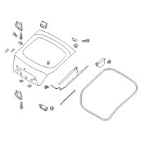 OEM 2018 Kia Stinger Lifter Assembly-Tail Gate Diagram - 81771J5010