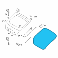 OEM 2019 Kia Stinger Weatherstrip-Tail Gate Opening Diagram - 87321J5000