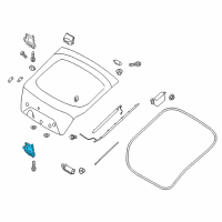 OEM Power Tail Gate Power Latch Assembly Diagram - 81230J5100