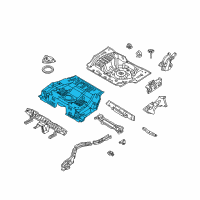 OEM Infiniti I30 Floor-Rear, Front Diagram - 74512-4Y930