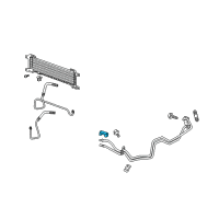 OEM 2009 Cadillac SRX Lower Hose Clip Diagram - 15921020