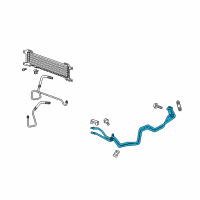 OEM 2009 Cadillac SRX Upper Hose Diagram - 15882260