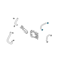 OEM Hyundai Accent Clip-Hose Diagram - 57587-2P016