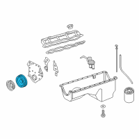 OEM 1984 Ford F-350 Pulley Diagram - E3TZ-6A312-A