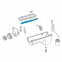 OEM Ford F-250 Valve Cover Gasket Diagram - F4TZ-6584-A