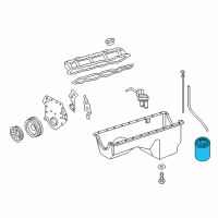 OEM 1984 Ford E-350 Econoline Oil Filter Diagram - E3TZ-6731-A