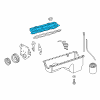 OEM 1988 Ford E-350 Econoline Club Wagon Valve Cover Diagram - E3TZ6582C