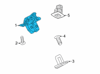 OEM Chevrolet Trailblazer Latch Diagram - 13537996