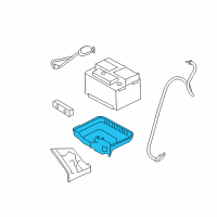 OEM 2004 Ford Escape Battery Tray Diagram - YL8Z-10732-AA