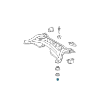 OEM Toyota Mount Stud Nut Diagram - 90080-17264