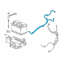 OEM 2018 GMC Canyon Positive Cable Diagram - 84388411