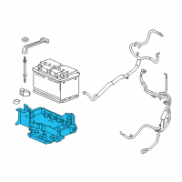 OEM 2018 Chevrolet Colorado Battery Tray Diagram - 84560108