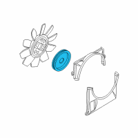 OEM 2006 Mercury Mountaineer Fan Clutch Diagram - 7L2Z-8A616-A