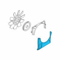 OEM Ford Explorer Lower Shroud Diagram - 4L2Z-8146-BC