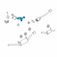 OEM 2011 Ford Transit Connect Front Pipe Diagram - 9T1Z-5G203-A