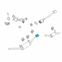 OEM 2013 Ford Transit Connect Front Muffler Clamp Diagram - EU2Z-5A231-A