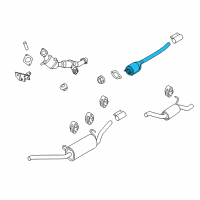 OEM Ford Transit Connect Catalytic Converter Diagram - 9T1Z-5E212-B