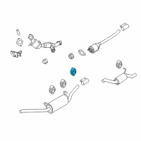 OEM Ford Transit Connect Front Hanger Insulator Diagram - F5RZ-5A262-B