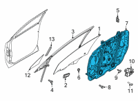 OEM Kia Sorento Panel Assembly-Front Dr Diagram - 82471R5010