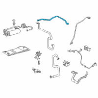 OEM Toyota Highlander Tube Assembly Diagram - 77707-0E020