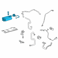 OEM 2017 Toyota Highlander Vapor Canister Diagram - 77740-0E120