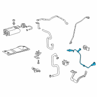 OEM 2015 Toyota Highlander Rear Oxygen Sensor Diagram - 89465-0E110