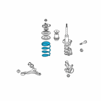 OEM 2004 Honda Civic Spring, Front Diagram - 51401-S5B-A13