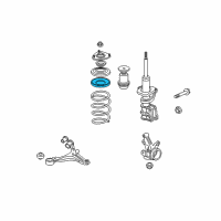 OEM 2002 Honda Civic Rubber, Spring Seat (Upper) Diagram - 51402-S5A-701