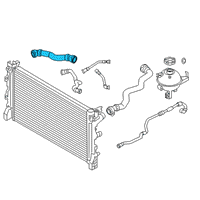 OEM BMW 540d xDrive Radiator Hose Diagram - 17-12-8-572-906