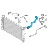 OEM BMW 540d xDrive Radiator Hose Diagram - 17-12-8-572-905