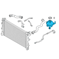 OEM 2018 BMW 530i Coolant Expansion Tank Diagram - 17-13-8-610-654