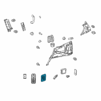 OEM 2016 Lexus GX460 Switch Assy, Fold Seat Diagram - 84190-60130-B0