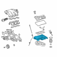 OEM 2012 Lexus ES350 Pan Sub-Assy, Oil Diagram - 12101-31130