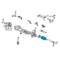OEM 2016 Acura RLX Dust Seal Set, Tie Rod Diagram - 53492-TY2-A01
