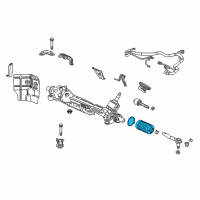 OEM 2017 Acura RLX Dust Seal Set, Tie Rod Diagram - 53492-TY2-A01