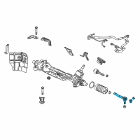 OEM 2019 Acura RLX End, Driver Side Tie Rod Diagram - 53560-TY2-A01