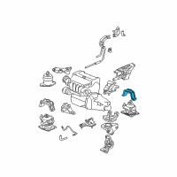 OEM 2007 Honda Accord Stopper, RR. Engine Mounting Diagram - 50815-SDA-A01