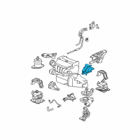 OEM Honda Accord Rubber, RR. Transmission Mounting (Lower) (AT) Diagram - 50860-SDA-A02