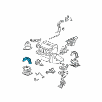 OEM 2006 Acura TSX Stopper, Front Engine Mount (At) Diagram - 50835-SDA-A02