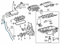 OEM 2021 Chevrolet Express 3500 Dipstick Diagram - 12698592