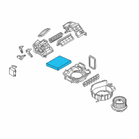 OEM Infiniti G37 In-Cabin Microfilter Diagram - 27277-VX01A