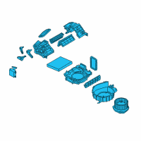 OEM 2015 Infiniti Q60 Blower Assy-Front Diagram - 27200-JK61C